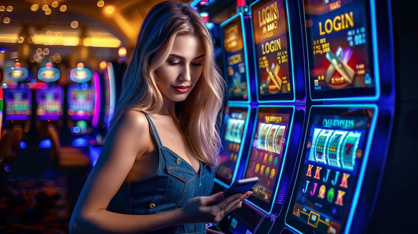 iq77 Game Lobby category selection screen showing slots and virtual games